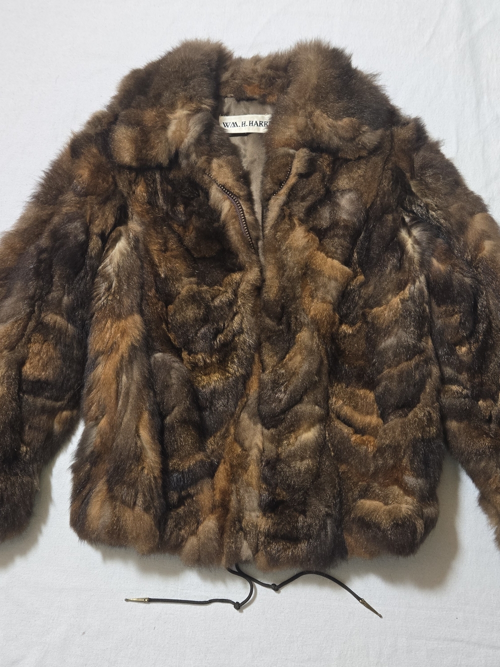 Vintage Brown Multi-Tone Fur Jacket